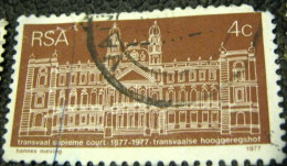 South Africa 1977 The 100th Anniversary Of Transvaal Supreme Court 4c - Used - Usati