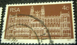 South Africa 1977 The 100th Anniversary Of Transvaal Supreme Court 4c - Used - Usati