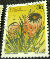 South Africa 1977 Succulents Protea Neriifolia 3c - Used - Oblitérés