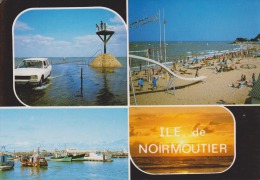 85 - Île De Noirmoutier - Multivues - Peugeot 504 Break - Éditions Vieux Chouan - Circulée 1988 - - Voitures De Tourisme