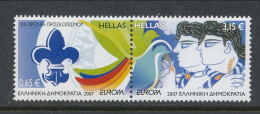 Europa CEPT 2007, Greece, Pair Type A (Mi # 2421-2422A) MNH** - 2007