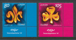 Europa CEPT 2007, Iceland MI # 1168-1169,  MNH** - 2007
