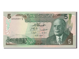 Billet, Tunisie, 5 Dinars, 1972, 1972-08-03, NEUF - Tunisie