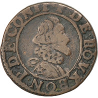 Monnaie, FRENCH STATES, CHATEAU-RENAUD, 2 Deniers, Tournois, TTB, Cuivre - Other & Unclassified