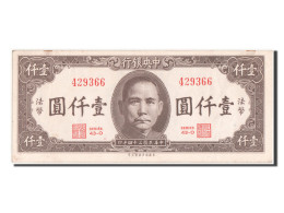 Billet, Chine, 1000 Yüan, 1945, SUP+ - Sonstige & Ohne Zuordnung