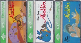 UK, BTC-105 - 107, Set Of 3 Cards, Aladdin / Blank Reverse - BT Algemene Uitgaven