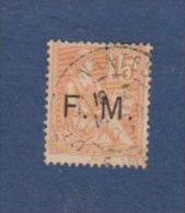 TIMBRE FM OBLITERE 15c Orange - Timbres De Franchise Militaire