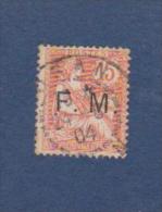 TIMBRE FM OBLITERE 15c VERMILLON - Military Postage Stamps