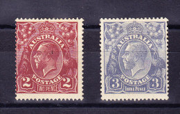 Australien  SG 78 * + 79 * - Mint Stamps