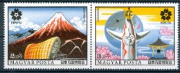 HUNGARY - 1970. EXPO ´70 International Exhibition,Osaka Japan/Fujijama Strip MNH!!!  Mi:2584-2585. - 1970 – Osaka (Japan)