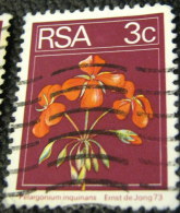 South Africa 1974 Pelargonium Inquinans Flower 3c - Used - Oblitérés