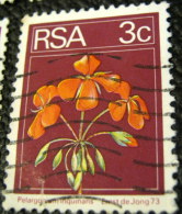 South Africa 1974 Pelargonium Inquinans Flower 3c - Used - Usati