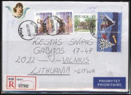 POLAND POLSKA Postal History Brief Envelope PL 012 Air Mail Architecture Christmas - Sonstige & Ohne Zuordnung