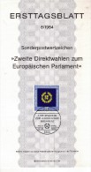 ALLEMAGNE  Carte  Notice 1er Jour  1984  Parlement  Europeen - Europese Instellingen