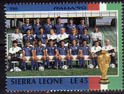 SIERRA LEONE    N °   ( Italie )  * *  Cup 1990 Football  Soccer Fussball - 1990 – Italien