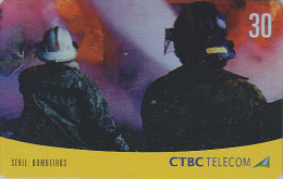 Télécarte BRESIL - POMPIERS / Série 1/4 - FIRE BRIGADE BRAZIL Phonecard - FEUERWEHR Telefonkarte / Telemar - 41 - Firemen