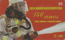 Télécarte BRESIL - Journée Des POMPIERS - Day Of FIRE BRIGADE FIREMEN BRAZIL Phonecard - FEUERWEHR TK / Telemar- 46 - Firemen