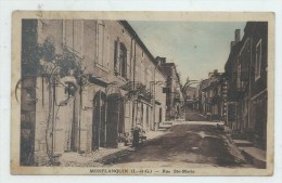 Monflanquin (47) : La Rue Sainte-Marie En 1939 (animé)  PF. - Monflanquin