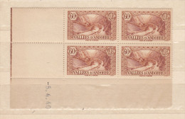 ANDORRE N° 67 60C BISTRE BRUN PONT DE ST ANTOINE COIN DATE DU 5.4.1940 NEUF SANS CHARNIERE - Neufs