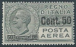 1927 REGNO POSTA AEREA SOPRASTAMPATO 50 SU 60 CENT MNH ** - ED260-2 - Pneumatic Mail