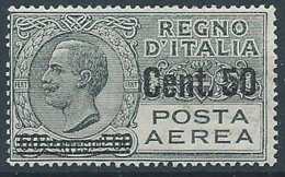 1927 REGNO POSTA AEREA SOPRASTAMPATO 50 SU 60 CENT MNH ** - ED260-3 - Pneumatische Post