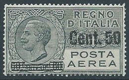 1927 REGNO POSTA AEREA SOPRASTAMPATO 50 SU 60 CENT MNH ** - ED260-4 - Pneumatische Post