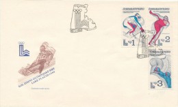 Czechoslovakia / First Day Cover (1980/02), Praha - Theme: XIII. Winter Olympic Games 1980 Lake Placid - Invierno 1980: Lake Placid