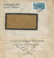 Motiv Brief  "Gebr. Adt, Ensheim Saar"            1927 - Storia Postale