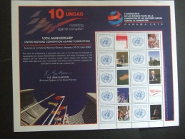 UNITED NATION VIENNA  2013  UNCAC  PANAMA    MNH **  (GROEN102-04-1050) - Blocs-feuillets