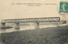 69 CUSSET-VILLEURBANNE - Canal De Jonage - Le Pont Et L'Usine - Otros & Sin Clasificación