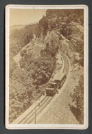 SWITZERLAND   CHEMIN DE FER DU RIGI , RAILWAY  TRAIN  , OLD CABINET PHOTO BY BRAUN A DORNACH, 0 - Dornach