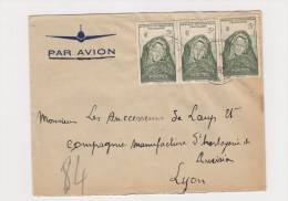 FRANCE. TIMBRE. LETTRE. COLONIE.69. LYON. RHONE. LOUP.  PA.POSTE AERIENNE. AOF. AFRIQUE OCCIDENTALE - Covers & Documents