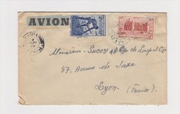 FRANCE. TIMBRE. LETTRE. COLONIE.69. LYON. RHONE. LOUP.  PA.POSTE AERIENNE. AOF. AFRIQUE OCCIDENTALE - Brieven En Documenten