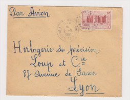 FRANCE. TIMBRE. LETTRE. COLONIE.69. LYON. RHONE. LOUP.  PA.POSTE AERIENNE. AOF. AFRIQUE OCCIDENTALE - Covers & Documents