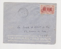 FRANCE. TIMBRE. LETTRE. COLONIE.69. LYON. RHONE. LOUP.  PA.POSTE AERIENNE. AOF. AFRIQUE OCCIDENTALE - Brieven En Documenten