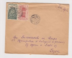 FRANCE. TIMBRE. LETTRE. COLONIE.69. LYON. RHONE. LOUP.  PA.POSTE AERIENNE. AOF. AFRIQUE OCCIDENTALE - Brieven En Documenten