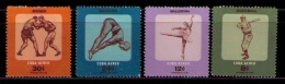 CUBA 1957 - DEPORTES - YVERT AEREOS Nº 159-162 - Neufs