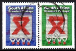 South Africa - 1999 AIDS Awareness Pair Used (o) # SG 1117-1118 , Mi 1194-1195 - Gebruikt