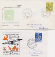 4 X Envelop Dag Van De Aerofilatelie - Met Adres / Open Klep - Cartas & Documentos