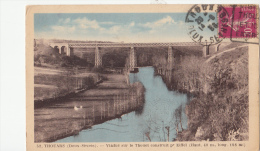 BF10927 Thouars Viaduc Sur Le Thouet Construit P Eiffel  France Front/back Image - Thouars