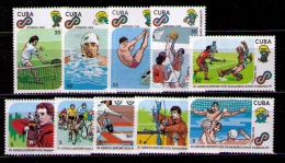 CUBA 1989 - XI JUEGOS PANAMERICANOS EN LA HABANA '91- YVERT Nº 2988-2997 - Kunst- Und Turmspringen