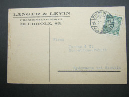 Buchholz , Firmenkarte , Judaika - Annaberg-Buchholz
