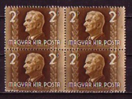 UNGARN / HONGRIE - 1941 -  Amiral Miklos Horthy - Bl De 4 - Unused Stamps