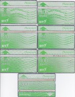 UK, BTD042 - 048, Set Of 7 Cards, 9th Issue Definitive - BT Emissioni Generali