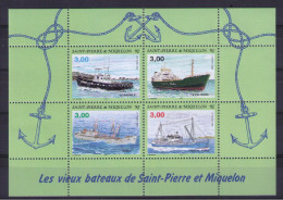 Saint Pierre And Miquelon 1996 Ships MNH - Hojas Y Bloques