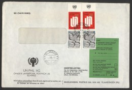 UNITED NATIONS ORGANIZATION GENEVA Postal History Brief Envelope UNO 004 - Altri & Non Classificati