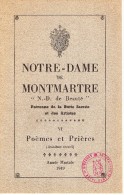 L 6 - PARIS - Brochure Notre Dame De Montmartre - Patronne De La Butte Sacrée Et Des Artistes - Religion