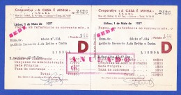 COOPERATIVA "A CASA É MINHA" - RUA DO TELHAL, 8 - 4º  ESQº,  LISBOA -- 1 DE MAIO DE 1957 - Portugal