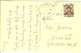 AUSTRIA Postcard With Cancel KLAGENFURT 2 KAUFET OLYMPIA-LOSE - Ete 1936: Berlin