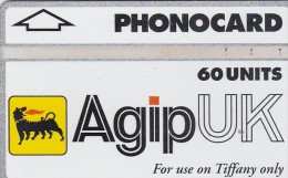 UK, CUR033,  Agip UK - Tiffany,   CN : 660L - Plateformes Pétrolières